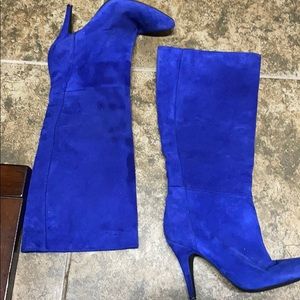 Indigo Blue Jessica Simpson Pointed Toe Heel Boots